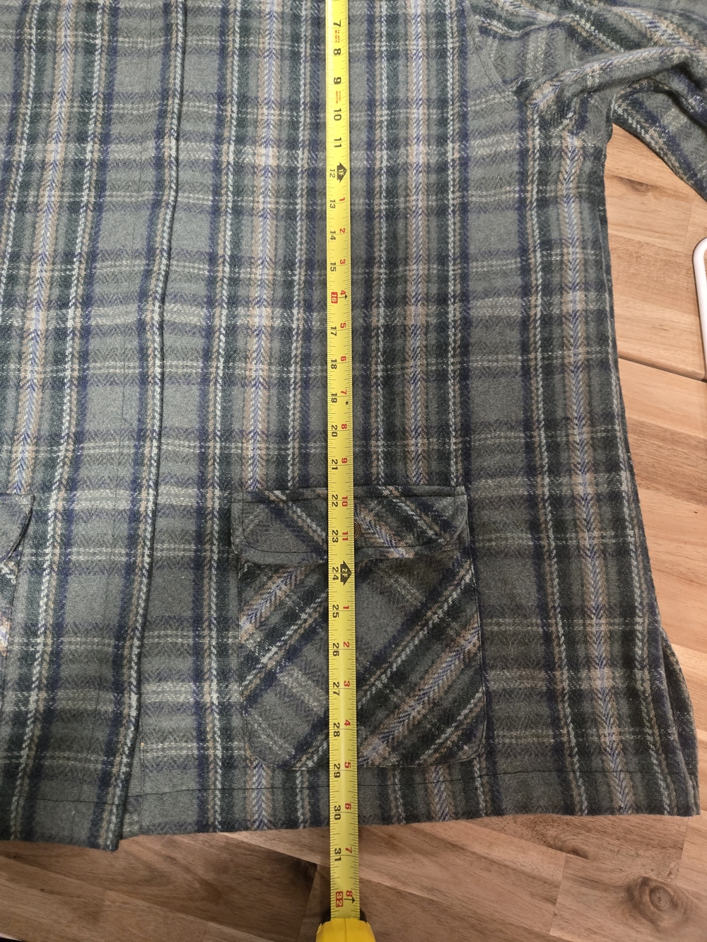 Fashion Bug Green Plaid Women's Jacket - Picture 5 of 9